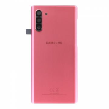 Cache Batterie Samsung Galaxy Note 10 Plus (N975F)+Adhésif+CE+Vitre Caméra Rose